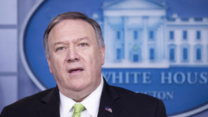 "Orwellsk censur". Mike Pompeo fördömde den nya lagen och Kinas agerande. Mike Pompeo.