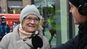 Nina Hyvönen, lärare vid Cygnaeus skola i Åbo. Nina Hyvönen, Cygnaeus skola i Åbo