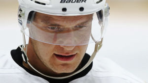 Barkov har blivit utan poäng i tre raka. Alexander Barkov ser bekymrad ut.