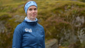 Jonna Öblom fungerar som ledare för trail run-gruppen i Raseborg. Porträttbild på Jonna Öblom,