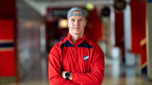 Anton Lundell reserverades som tolfte spelare. Jääkiekkoilija Anton Lundell 16.9.2020.
