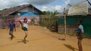 Rohingyer som flytt till grannlandet Bangladesh. Barn i lägret Kutupalong i Ukhia 5.10.2020 Rohingyer som flytt till grannlandet Bangladesh. Barn i lägret Kutupalong i Ukhia 5.10.2020