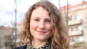 Rosa Palmgren undersöker affärsmöjligheterna för klädåtervinning. Rosa Palmgren