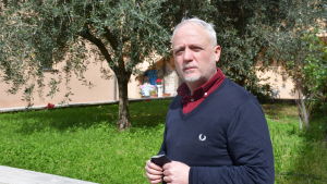 Massimo Pasqau är ansvarig för hjälpprojekt hos Caritas i Rom. Projektledaren Massimo Pasqau vid Caritas i rom