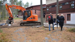 Så här såg det ut på Pellinge kursgård i somras då det var dags för taglagsfest. Pellinge kursgård saneras