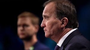 Stefan Lövfen var statsminister från oktober år 2014 fram till september år 2018 Stefan Löfven.
