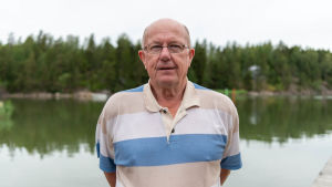Byarådets ordförande Anders Holmberg. Anders Holmberg, byarådets ordförande i Barösund.