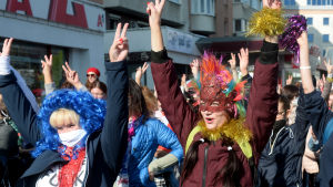 Fredliga kvinnor demonstrerar i Minsk 19.9.2020 Fredliga kvinnor demonstrerar i Minsk 19.9.2020