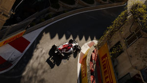 Kimi Räikkönen i farten i Baku. Kimi Räikkönen i farten i Baku.