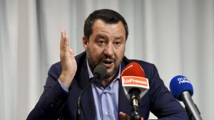 Italiens inrikesminister Matteo Salvini. Italiens inrikesminister Matteo Salvini meddelade i går att regeringssamarbetet är över.