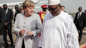 Tysklands förbundskansler Angela Merkel träffade presidenten Ibrahim Boubacar Keita i september 2016. Bild av Ibrahim Boubacar Keita och Angela Merkel