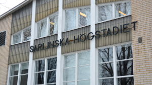 En närvaro av vuxna människor har minskat i skolorna och det påverkar ungdomarna, säger PSG:s studiehandledare Thomas Sjöblom. Närbild på fönster i Sarlinska skolan i Pargas.