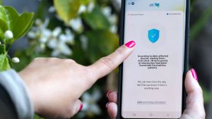 Så här ser en coronavirusapp i Israel ut. Den lanserades redan den 29 mars i år. Coronavirusapp