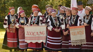 Folkfest på setufolkets kulturfestival i Radajal. Fotot taget på Setufolkets kulturfestival i Radajal 2016.