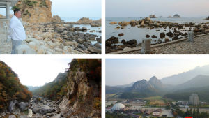 Nordkoreas nyhetsbyrå KCNA gav ut dessa bilder efter Kim Jong-Uns besök i området. Nordkoreas nyhetsbyrå KCNA gav ut dessa bilder efter Kim Jong-Uns besök i området