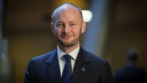 Poliitikko ja kansanedustaja Sampo Terho, Sininen eduskuntaryhmä (Uusi vaihtoehto), Pikkuparlamentti, 10.11.2017.