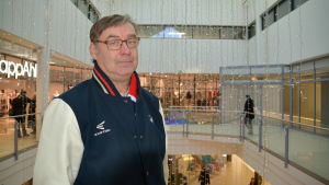 Dick Bärlund är ganska nöjd med hur köpcentret Lundi ser ut nu. Dick Bärlund.