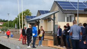 Dalsbruks gästhamn fick bland annat solpaneler på taken i våras. Solpaneler i Dalsbruks gästhamn