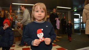 Oscar Björknäs har pysslat en Buu-stämpel i pysselhörnan Oscar Björknäs har pysslat en egen Buu-stämpel.