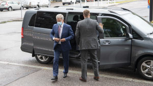President Sauli Niinistö är beredd att på kort varsel fatta beslut. Presidentti Sauli Niinistö Ykksöaamun vieraana 22.08.2020