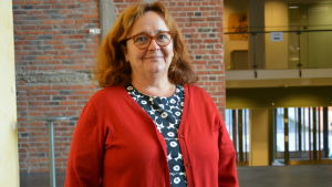 Ritva Mertaniemi arbetar vid Österbottens förbund med integrering. Ritva Mertaniemi, projektledare för projektet En bra start i Österbotten.