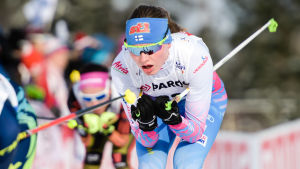 Johanna Matintalo får axla större ansvar då Krista Pärmäkoski inte tränar med landslaget. Johanna Matintalo, VM 2017.