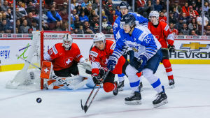 Talvitie var glödhet i matchen mot Schweiz. Aarne Talvitie spelar ishockey.