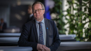 Minister Mika Lintilä. Keskustan poliitikko ja ministeri Mika Lintilä, Finlandia-talo, 23.10.2017.