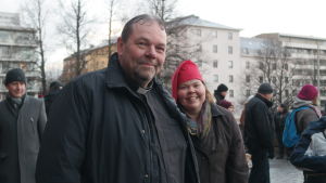 Jouni Lehkoinen vid djurens julfred Kyrkoherde Jouni Lehikoinen vid djurens julfred