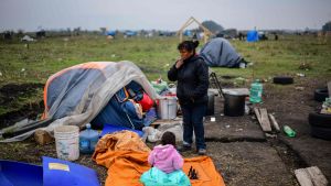 Hemlösa söder om Buenos Aires i Argentina Hemlösa söder om Buenos Aires i Argentina