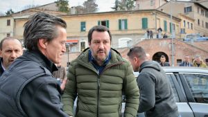 Italiens inrikesminister Matteo Salvini beskrev det som en stor seger att ha hindrat hjälpfartyget Aquarius från att ta i land. Matteo Salvini, Italiens inrikesminister