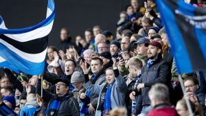 När Inter och KuPS gjorde upp om guldet noterade Åboklubben en rekordstor publiksiffra. Fotbollspublik i Åbo.