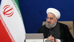 Irans president Hassan Rouhani anser att Trump varit USA:s mest laglösa president. Irans president Hassan Rouhani