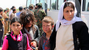 Många av de frisläppta yazidierna var i mycket dåligt skick.