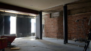 Studioscenen har rivits och kommer att ge plats för en ny restaurang som är betydligt större än gamla Ernst. Renoveringen vid Wasa teater.