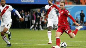 Kan Christian Eriksen se till att det blir dansk succé i VM? Christian Eriksen med bollen