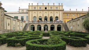 Universitetet European University Institute i Florens. Den vackra byggnaden i Florens i Italien som inhyser European University Institute.