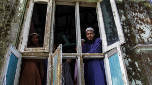 Rohingyamuslimer Rakhineprovinsen i sydvästra Burma Rohingyas i byn Thet Kel Pyin i Rakhine.