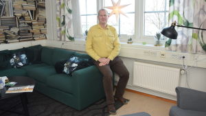 Björn Lindqvist, vd för Papper & Hus. Björn Lindqvist har sin bokförings- och disponentbyrå i Fixhuset i Ekenäs.
