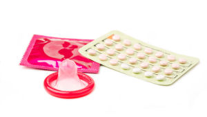 Kondom och p-piller.