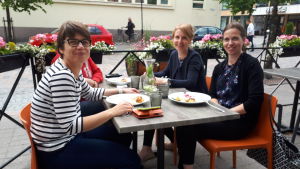 Linda Krokfors, Johanna Jansson och Mari Emmes. Linda Krokfors, Johanna Jansson och Mari Emmes.