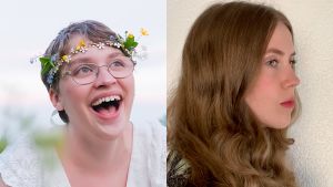 Elvira Niemi och Fanny Thalén får varsitt hedersomnämnande i Arvid Mörne-tävlingen. Elvira Niemi och Fanny Thalén.