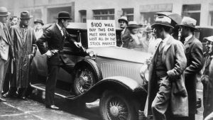 "Brother, can you spare a dime?" - Flera förmögna personer förlorade allt som en följd av börskraschen 1929 Följderna av 1929 års börskrasch
