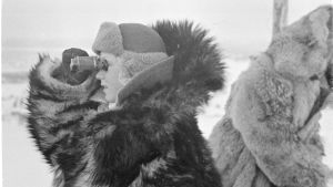 Ilmavalvontalotta Rovaniemen Pöyliövaaralla helmikuussa 1940.
