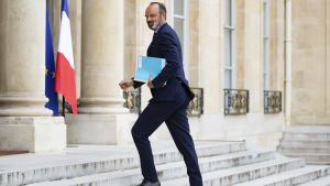 Édouard Philippe på väg till Élyséepalatset 2.7.2020 Édouard Philippe på väg till Élyséepalatset 2.7.2020