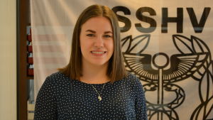 Erika Storfors, aktiv i studentföreningen vid Hanken i Vasa och i föreningen Vasa studerande Hankenstuderande i Vasa.