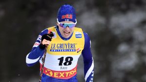Ryggproblemen hindrade Jylhä från att prestera på högsta nivå förra säsongen. Martti Jylhä i skidspåret i Ruka 2018.