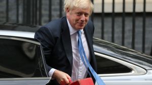Boris Johnson återvände i förtid från FN:s möte i New York Boris Johnson 25.9.2019