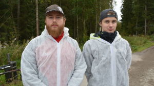 Oskar Mickelsson och Johannes Björkskog. Oskar Mickelsson och Johannes Björkskog besökte Bjarne Maras mjölkgård.