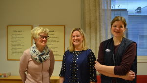 Catarina Palo, Susanne Holm och Heidi Nygård. Catarina Palo, Susanne Holm och Heidi Nygård